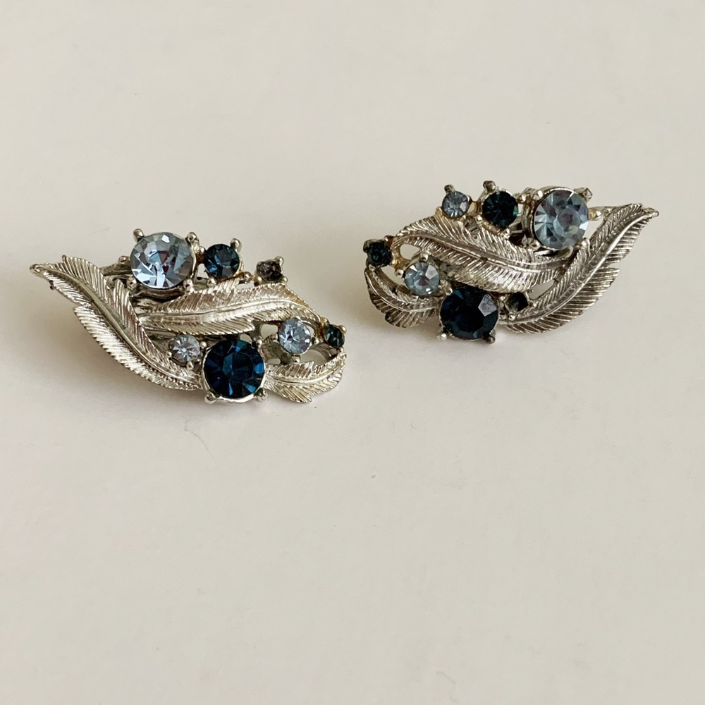 ⭐️HP⭐️ Fashionable Blues Clip On Earrings (A-12)